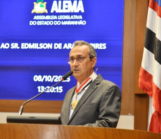 Edmlson Pires recebe Medalha Manuel Beckman na Assembleia Legislativa do Maranhão